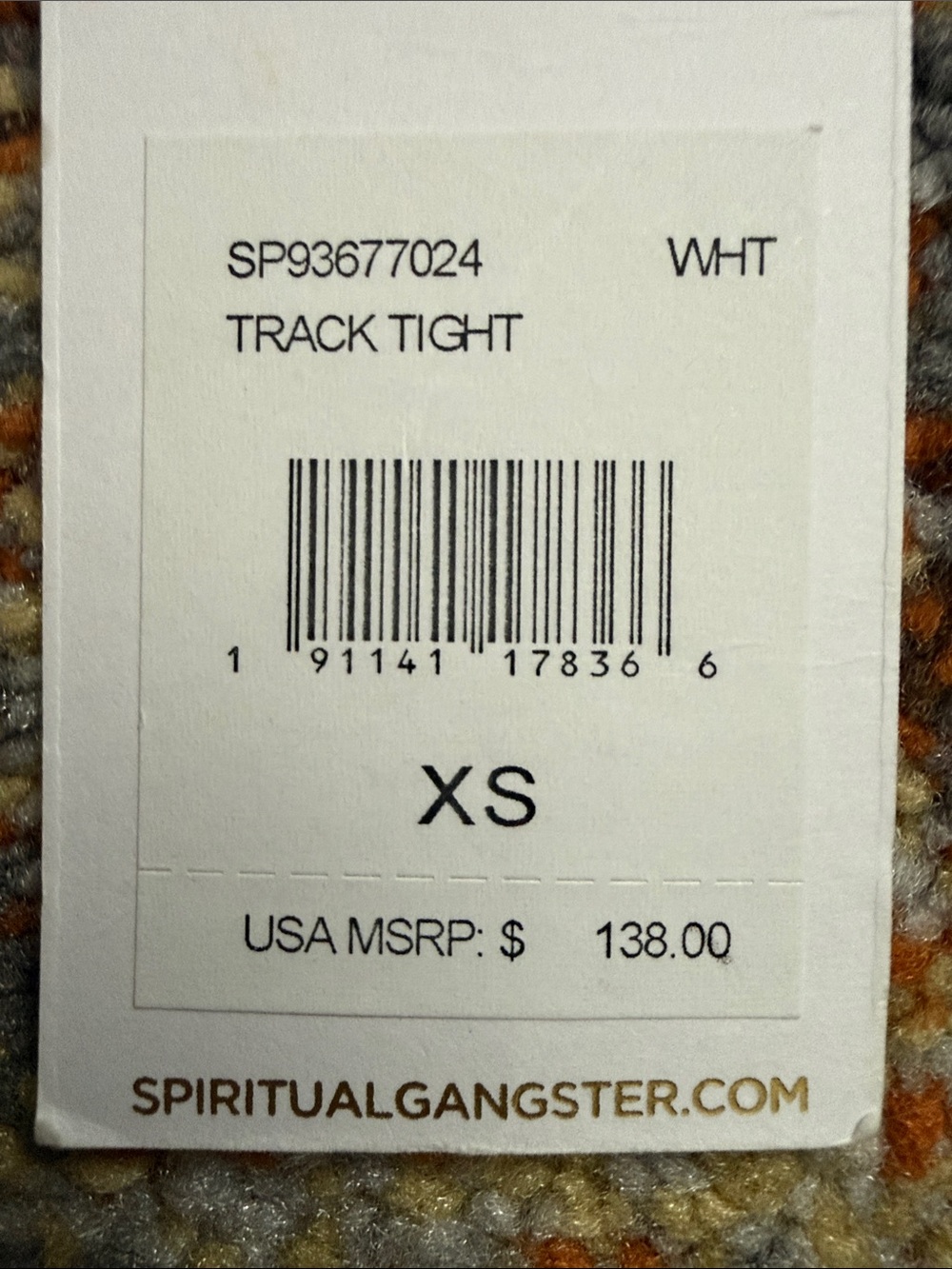 Custom Spiritual Gangster Rainbow Stripe Track Shorts - White - Size XS - Picture 6 of 6
